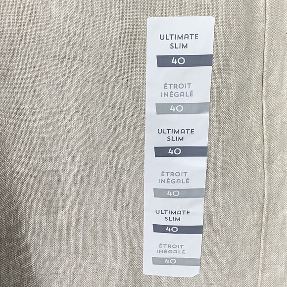 Old Navy Walking Shorts Men Size 40 NWT Washable Linen Ultimate Slim Beige - Picture 4 of 8